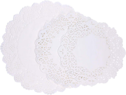 Tupalizy 45PCS Disposable Lace Paper Doilies for Cakes, Desserts, Plates, Tables, Crafts, Serving Trays, Holiday