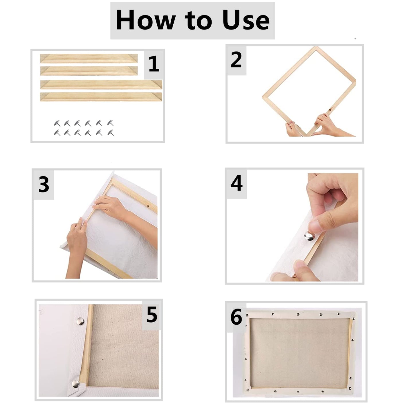 ENLAYER 40X50 cm Wooden Frame DIY Picture Frames Art Suitable for Home Decor Painting Digital Diamond Drawing Paintings, Display Pictures 16x20 picture frames for wall (40 * 50CM)