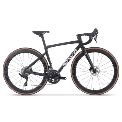 SAVADECK Carbon Road Bike,Lightweight Full Carbon Racing Bicycle with Shimano 105 R7120 24S Shift Groupset and Hydraulic Oil Disc Brake Bike