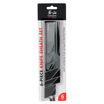 Cangshan 6-Piece Knife Edge Guard Set, 503633, Black