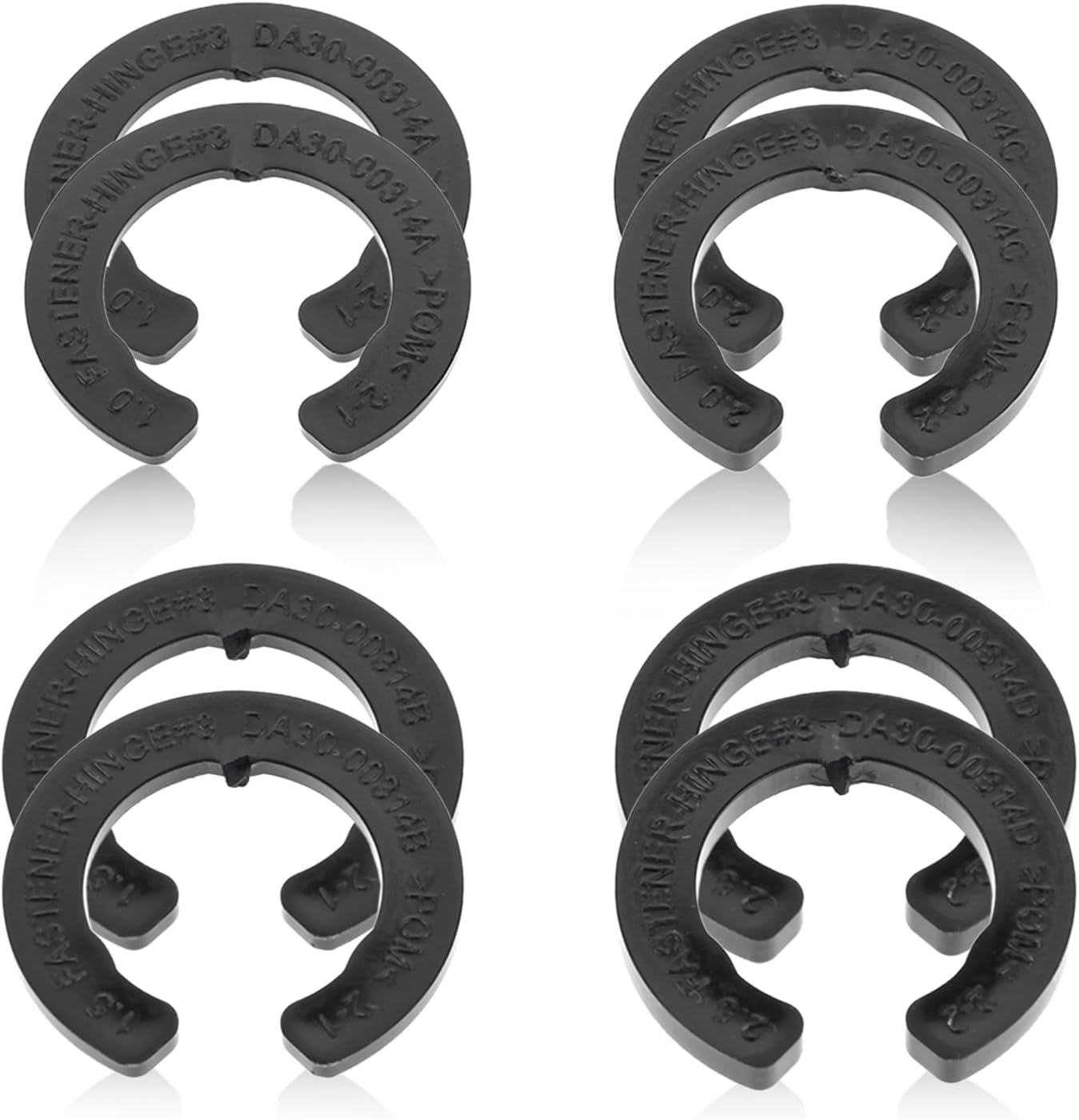 DA99-04158A Refrigerator Door Hinge Shim Kit, 4 Thicknesses for DA60-00314C, 3282540, PS6448337, AP5668209
