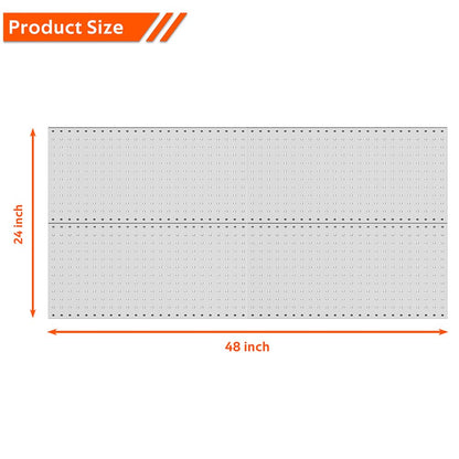Ultrawall 4 Pcs Metal Pegboard Wall Panels, Peg Boards for Garage Tool Storage