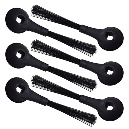 6-Pack IQ Robot Side Brushes, for Shark Robot R100, R101AE, RV1000, RV1001AE, RV1001, UR1005AE, RV911S Vacuum Models Anti-Tangle Pet Hair, Carpets, Hard Floors Easy Install Brush Head Tool Kit