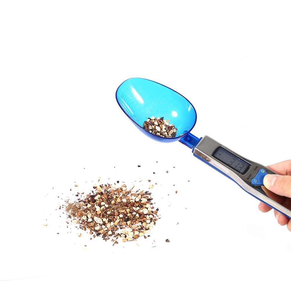 Digital Spoon Scale, Electronic Kitchen Gram Scale with LCD Display and 3 Measurement Spoons for Home Kitchen