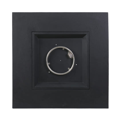 Christopher Knight Home Aidan Outdoor 50,000 BTU Square Fire Pit (No Tank Holder) - Lightweight Concrete - Dark Gray