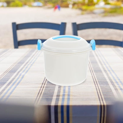 Microwave Rice Steamer Cooker with Double Vent Design for Convenient Steam Discharge, Small Rice Maker