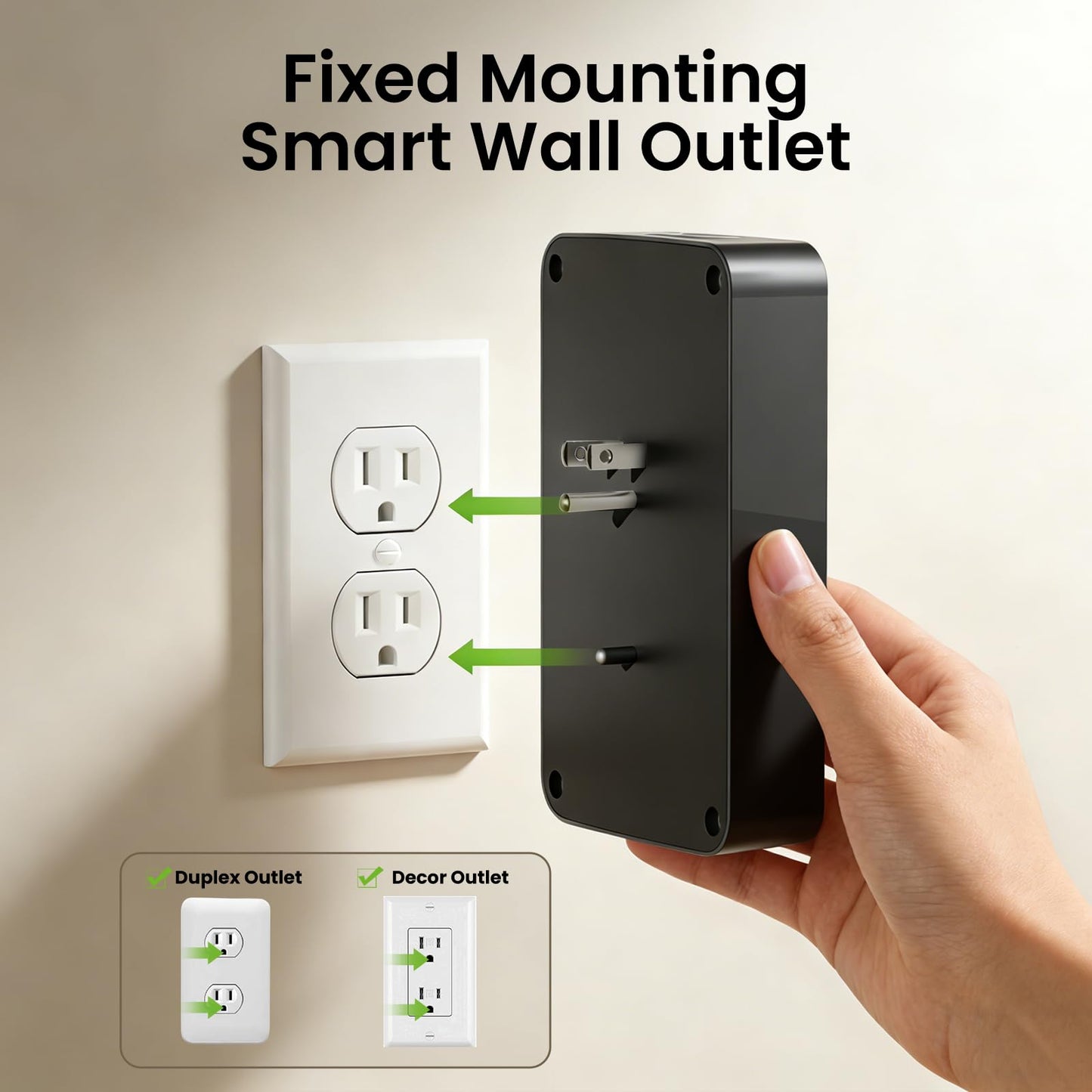 GHome Smart Power Strip, 1800W/15A High Power Devices Support Surge Protector Extension Cord, 9 in 1 Smart Plugs that Works with Alexa Google Home, 2.4 GHz WiFi Wall Outlet Extender, No Hub Needed