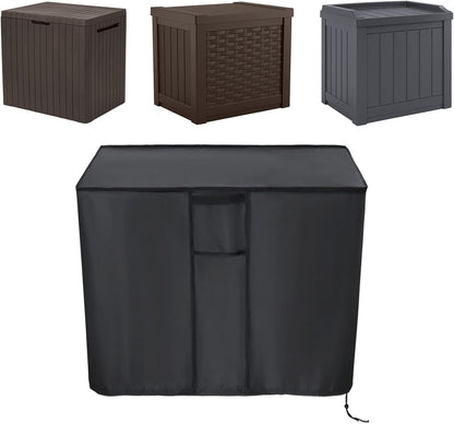 30 (23" 18" 22" inch) Kingling Deck Box Cover, Outdoor Storage Box Cover for Keter Gallon Deck Box Waterproof Outside