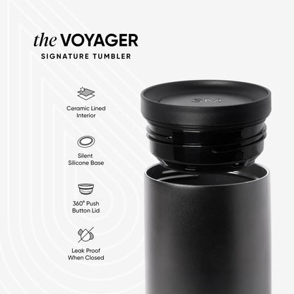 360 16oz Simple Modern Travel Coffee Mug Tumbler with Lid | Ceramic-Lined Insulated Stainless Steel Cold Brew Iced