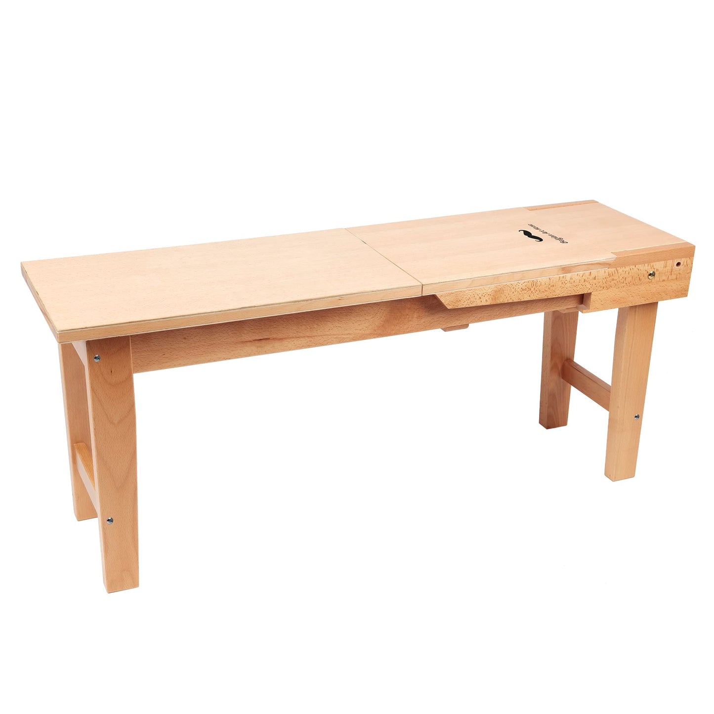 Creative Mark Belgian Art Horse - 40.25" x 11.38" x 17", Beechwood Drawing Bench and Easel with Sturdy Construction, Permanent Legs, 120/90-Degree Angles, Wooden Locking Pin, Built-in Storage (2)