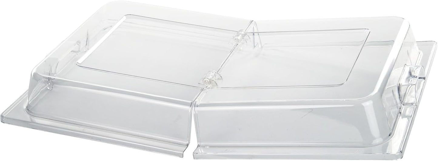 Winco Polycarbonate Dome Hinged Cover, Full Size, Medium