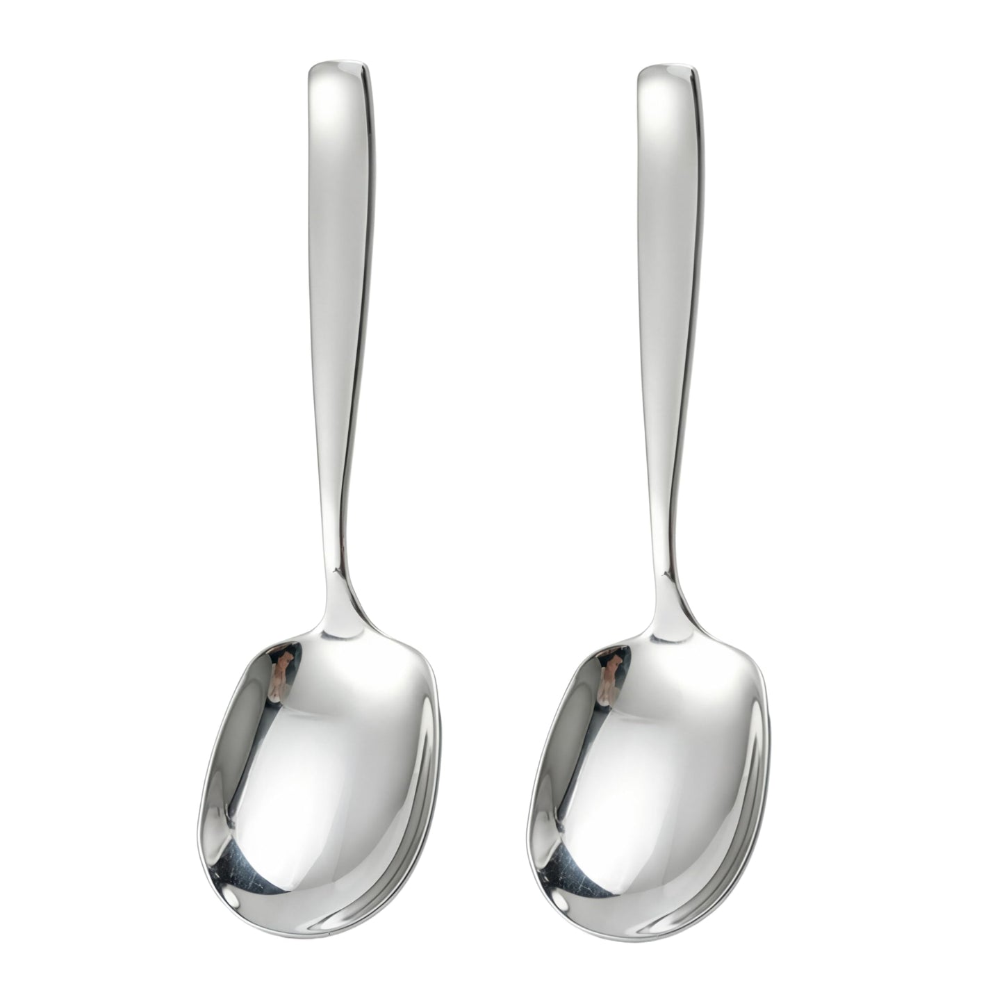 Txhlyx Large Serving Spoons Set of 2 – Heavy Duty 316L Stainless Steel Serving Spoon for Buffet – Dishwasher Safe, 9.5 Inch