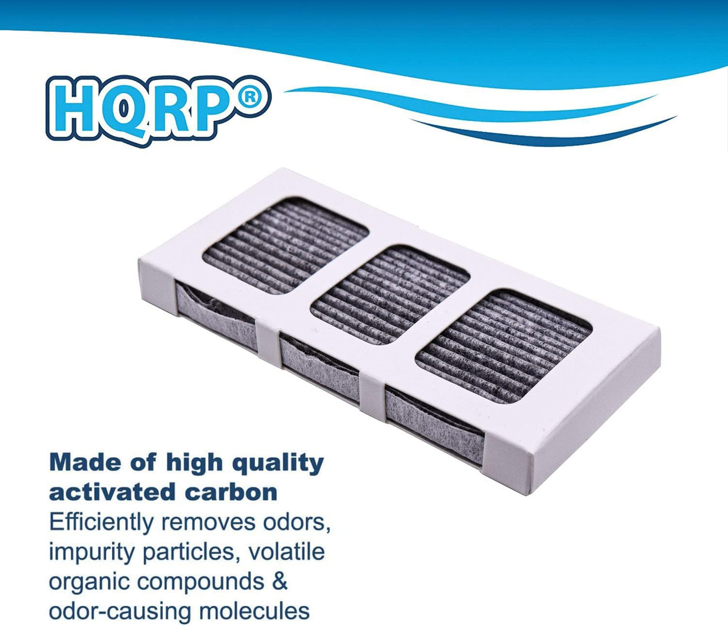 HQRP 4-Pack Activated Carbon Refrigerator Filter Replacement for Frigidaire PAULTRA2 PureAir Ultra II