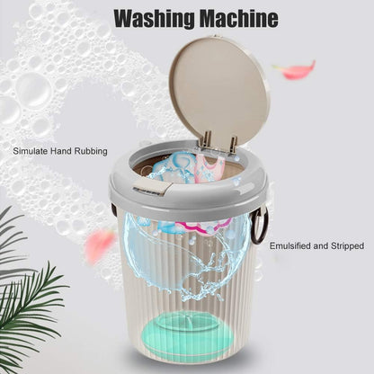 Laundry Washer - USB Powered Mini Portable Electric Washing Machine for Outdoor Home (Blue)