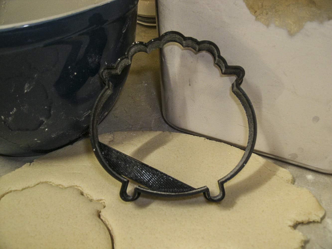 Witch Cookie Cutter - Black, Food-Safe Plastic, Made in USA, 1 Piece
