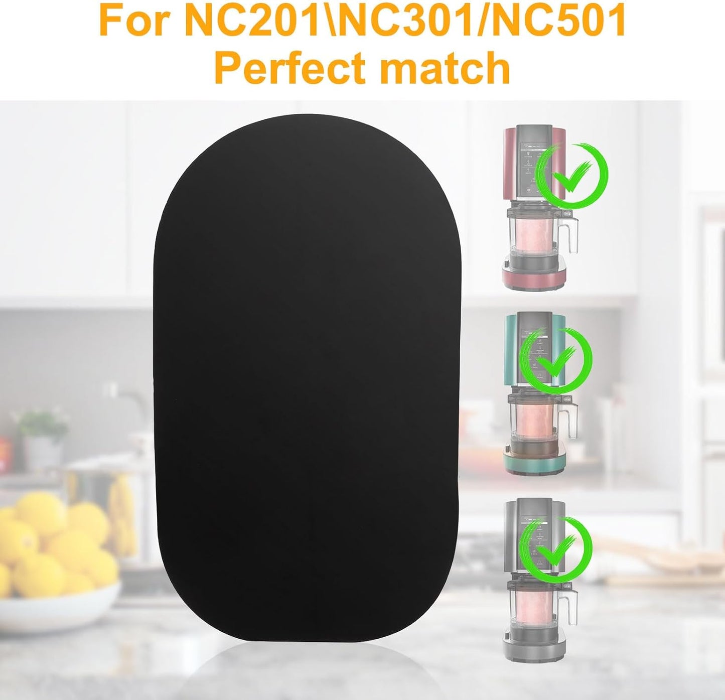 Ninja Ice Cream Maker Appliance Slider Tray, 11.8x6.9 Inch Countertop Sliding Tray for Kitchen Rolling Tray