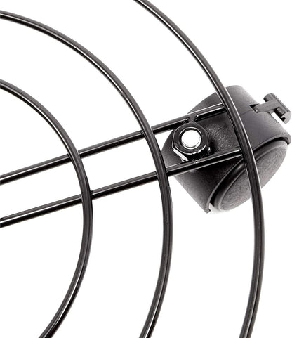 10.6 Pack 4, 360-Degree Bright Creations Plant Stand with Wheels - in Diameter, Black, of Modern - Metal Rolling Plant
