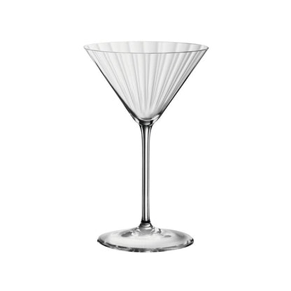 Spiegelau Espresso Martini Glass, Crystal Martini Glasses for Cocktails, Dishwasher Safe, Diamond Cut Glassware for Home Bar, 8.4 oz, Set of 4