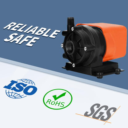 Marine AC Pump 500GPH 115V, Marine AC Water Pump, Magnetic Drive Seawater Circulation Pump Compatible with Dometic, Webasto, Cruisair and Marine Air Systems up to 24000 BTU, with Run-Dry Protection