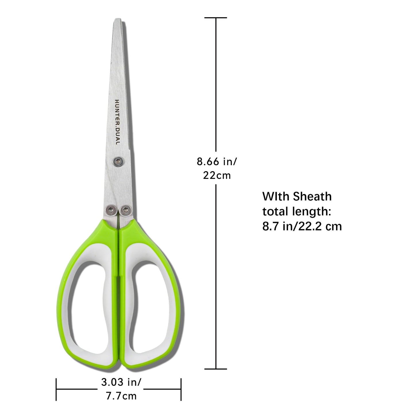 5 Blades Herb Scissors - Professional Kitchen Shears with Safety Cover for Cutting Green Onions, Fresh Herbs, Vegetables & Salad Food Prep, Must-Have Cooking Gadgets, Dishwasher Safe