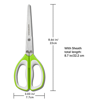 5 Blades Herb Scissors - Professional Kitchen Shears with Safety Cover for Cutting Green Onions, Fresh Herbs, Vegetables & Salad Food Prep, Must-Have Cooking Gadgets, Dishwasher Safe