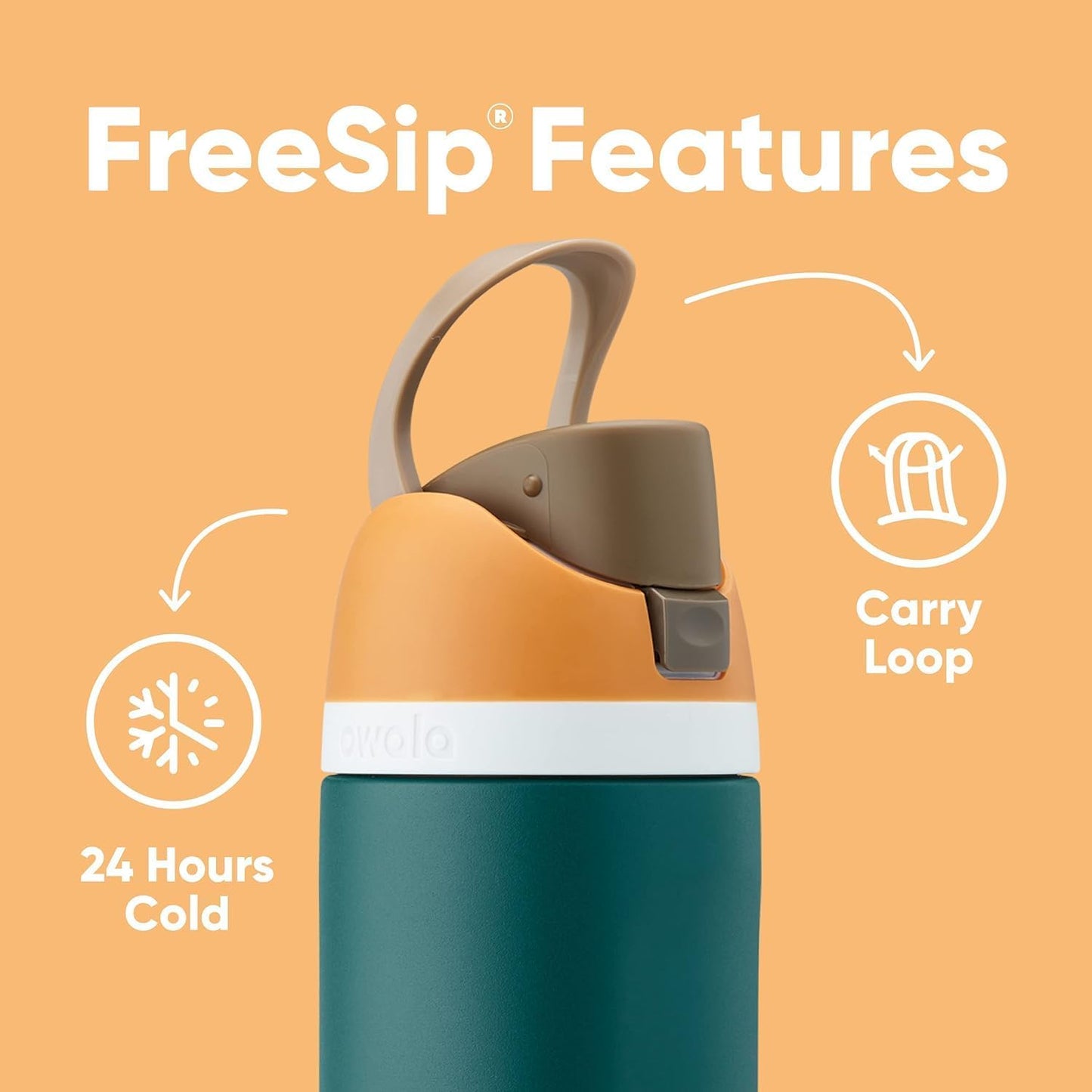 Owala FreeSip Insulated Stainless Steel Water Bottle - BPA-Free, 40 oz, Perfect for Sports & Travel