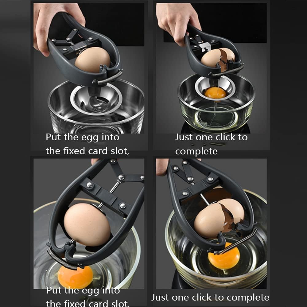 WangCai Stainless Steel Egg Separator Tool – Yolk and White Separator for Fresh Eggs, Baking, Cooking – Easy-to-Use Kitchen Gadget