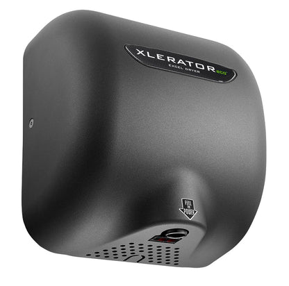 XLERATOReco Hand Dryer, Excel Dryer XL-GR-ECO-1.1N-110-120V Hand Dryer, Automatic, Surface-Mounted, Cast Cover, Textured Graphite Paint, 110-120V with Noise Reduction Nozzle