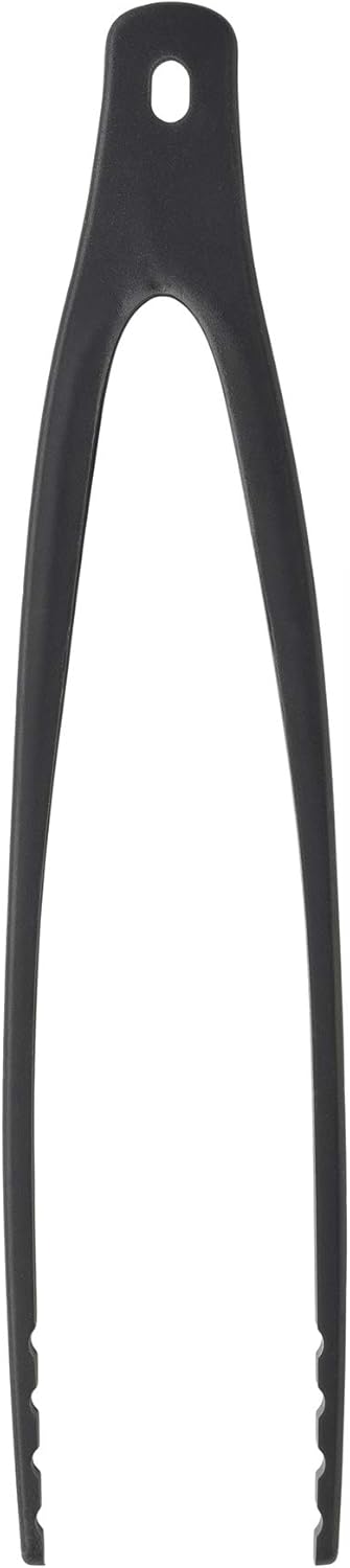 STAUB Tongs, 12.25-Inch, Durable BPA-Free Matte Black Silicone, Great for Flipping Foods, Safe for Nonstick