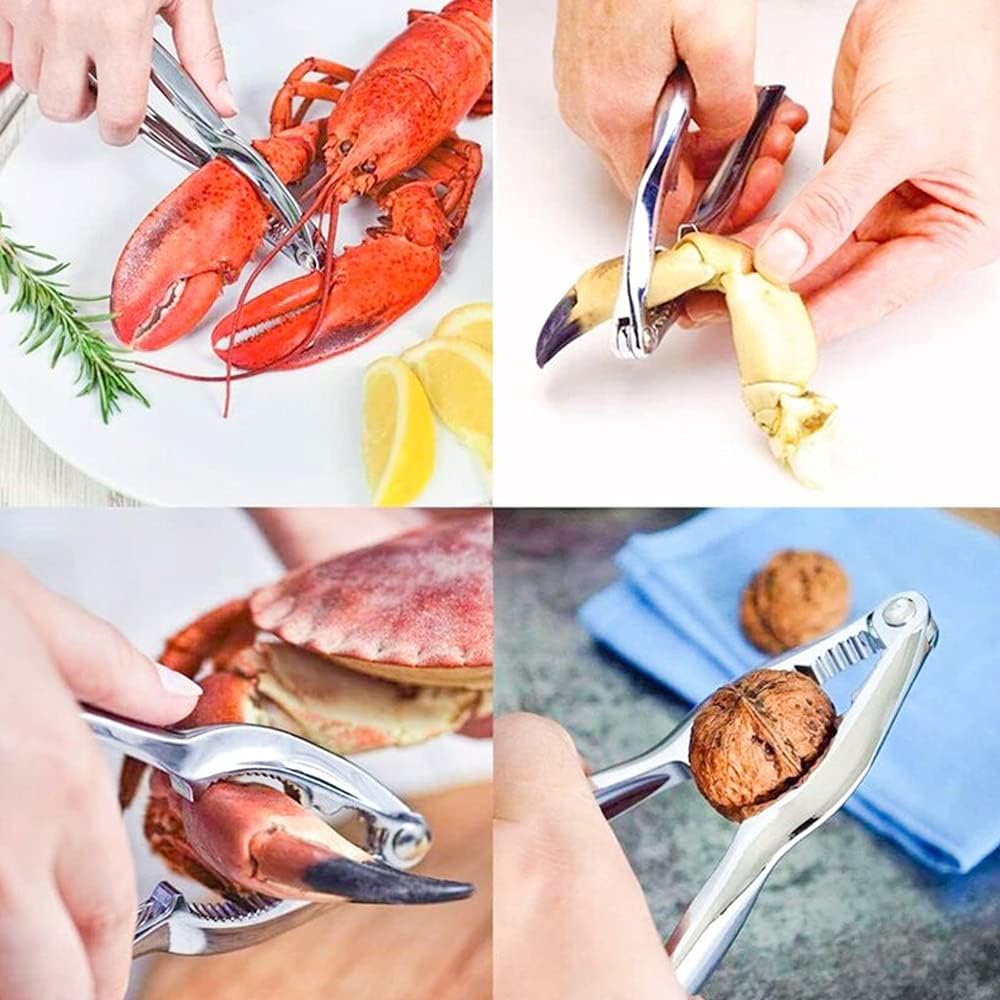 New Starting Point Trading 26 PCS Seafood Tools - Crab Crackers, Scissors, Lobster Sheller, Nutcracker Set for Seafood