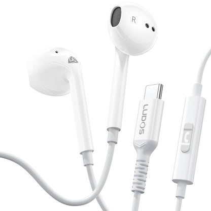 LUDOS Zenith USB C Headphones for iPhone 17 16 15 Pro Max Plus Air iPad Pro Air, 2 Years Warranty, USB-C Earbuds for Samsung Galaxy S24 S23 Ultra S22 S21 S20 A55 A54 A53, USB Type C Earphones - White