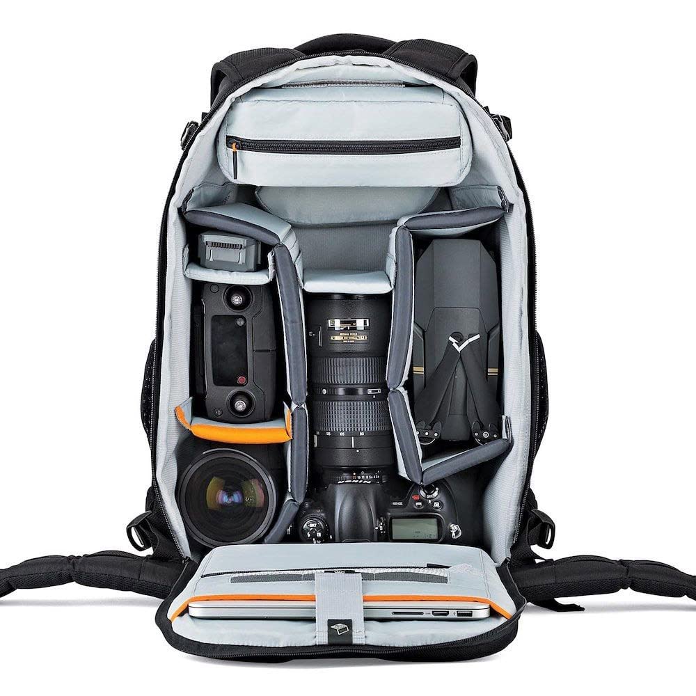 Lowepro LP37131, Flipside 500 AW II Camera Backpack, Fits Mirrorless, Compact Drone, DSLR with Lens, Extra Lenses, Black