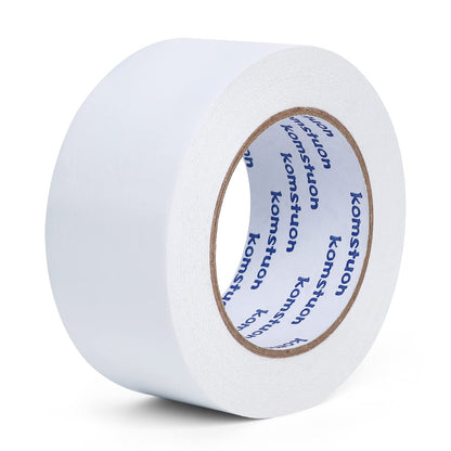 komstuon Double Sided Tape 2 Inch x 36 Yards, 1 Rolls Double-Sided Adhesive Tape, Two Sided Tape for Crafts, Arts, Scrapbooking, Gift Wrapping