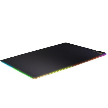 Boldstrive RGB LED Exercise Equipment Mat 30x60in - Stylish Non-Slip Floor Protection for Spin Bikes, Walking Pads or Yoga - For Exercise Bike Mat, Peloton Bike Mat, Peloton accessories