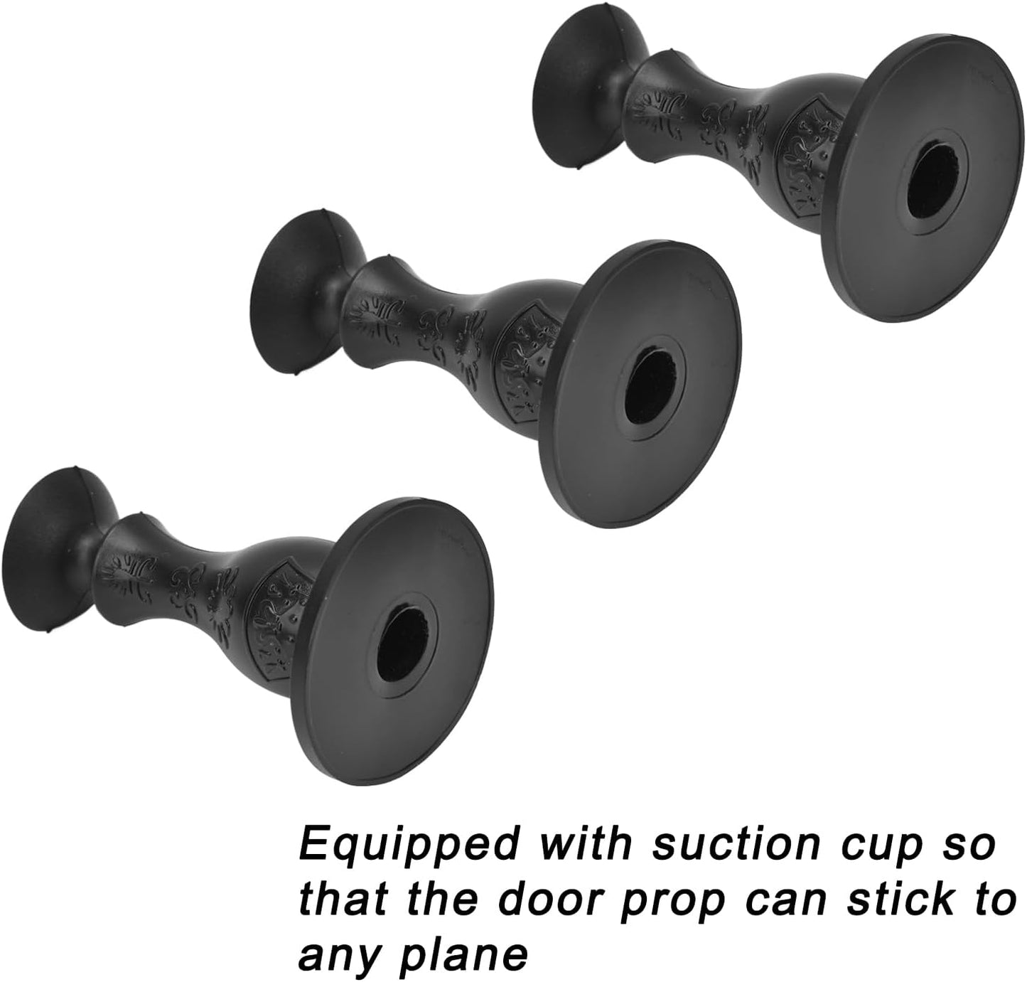 Washer Door Stopper, Rubber Soft Convenient Washing Machine Door Prop with Suction Cup (Black)