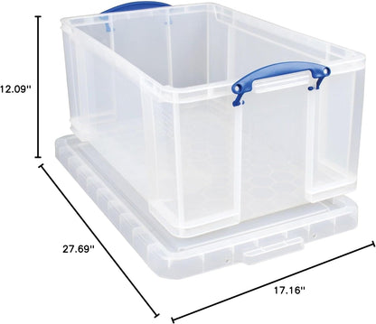 REALLY USEFUL OFFICE BOX CLEAR 64LT