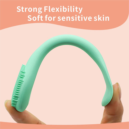 Silicone Face Scrubber, 2 in 1 Face Mask Brush, Pore Brush, Blackhead Remover, Facial Cleansing Brushes, Face Mask Applicator for Mud, Clay(Pink+Purple)