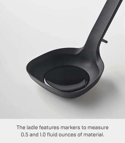 Yamazaki Home Tower Silicone Ladle, Black