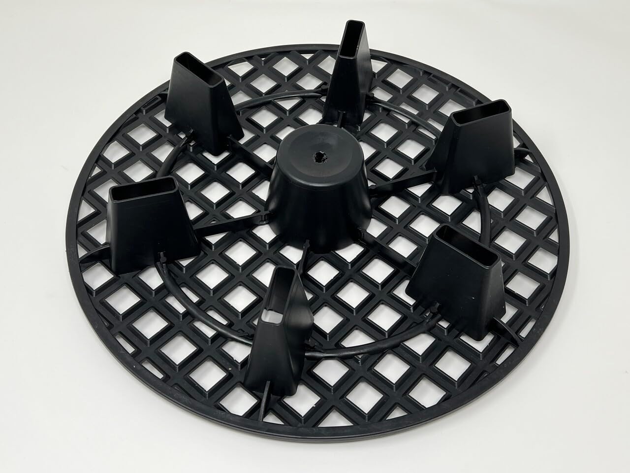GROWDOTS 13-Inch 3-Count Natural Pot Elevators for Plants Indoor-Outdoor Stand for Plastic Fabric Pots Elevator Saucer