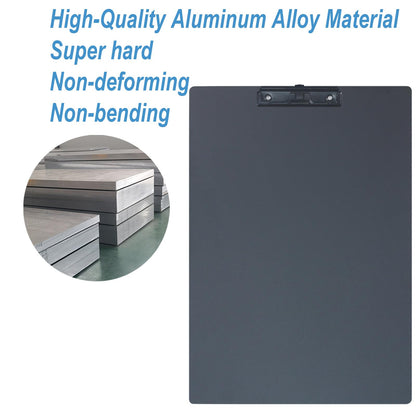 Acocony 11x17 Clipboard Aluminium with Pen Holder Extra Large Clipboard Vertical Super Hard 11 x 17 Clipping Board Black Pack of 1