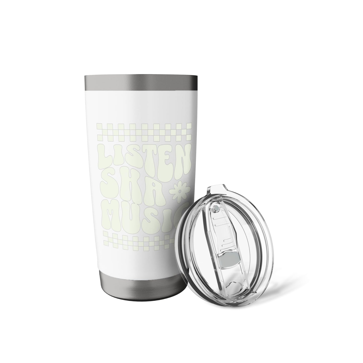 Anti-Racist Ska Punk 2-Tone Chess Checked OI Rude Boy Stainless Steel Insulated Tumbler