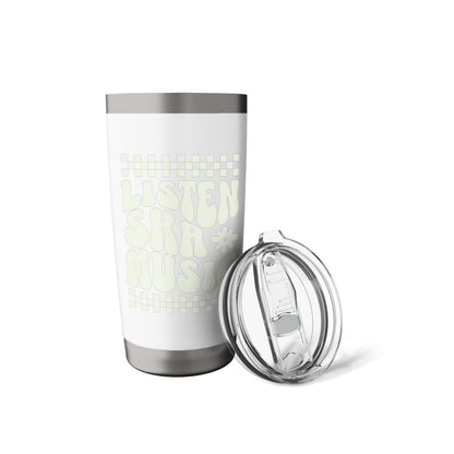 Anti-Racist Ska Punk 2-Tone Chess Checked OI Rude Boy Stainless Steel Insulated Tumbler