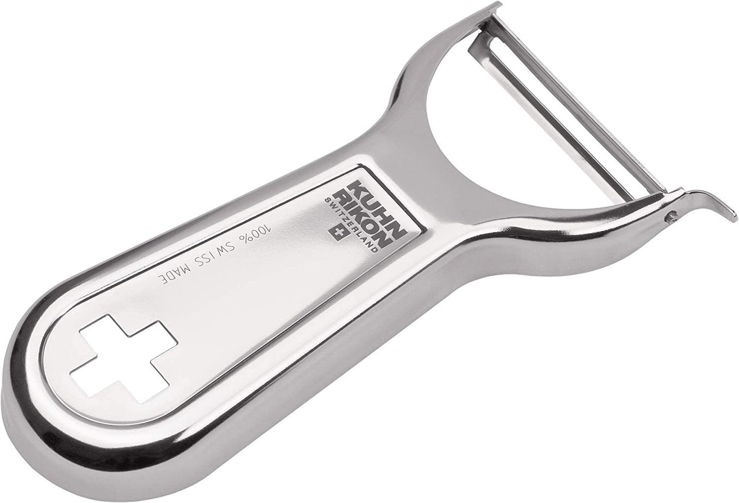 Kuhn Rikon Swiss Metal Peeler 4”, Stainless Steel