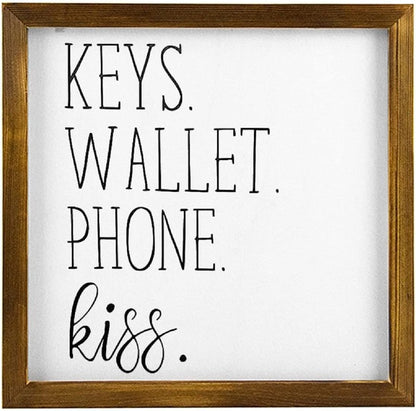 Rustic Wood Sign by Fprqlyze | Kitchen Decor | 12 x 18 inches | Retro Colors and Rustic Design