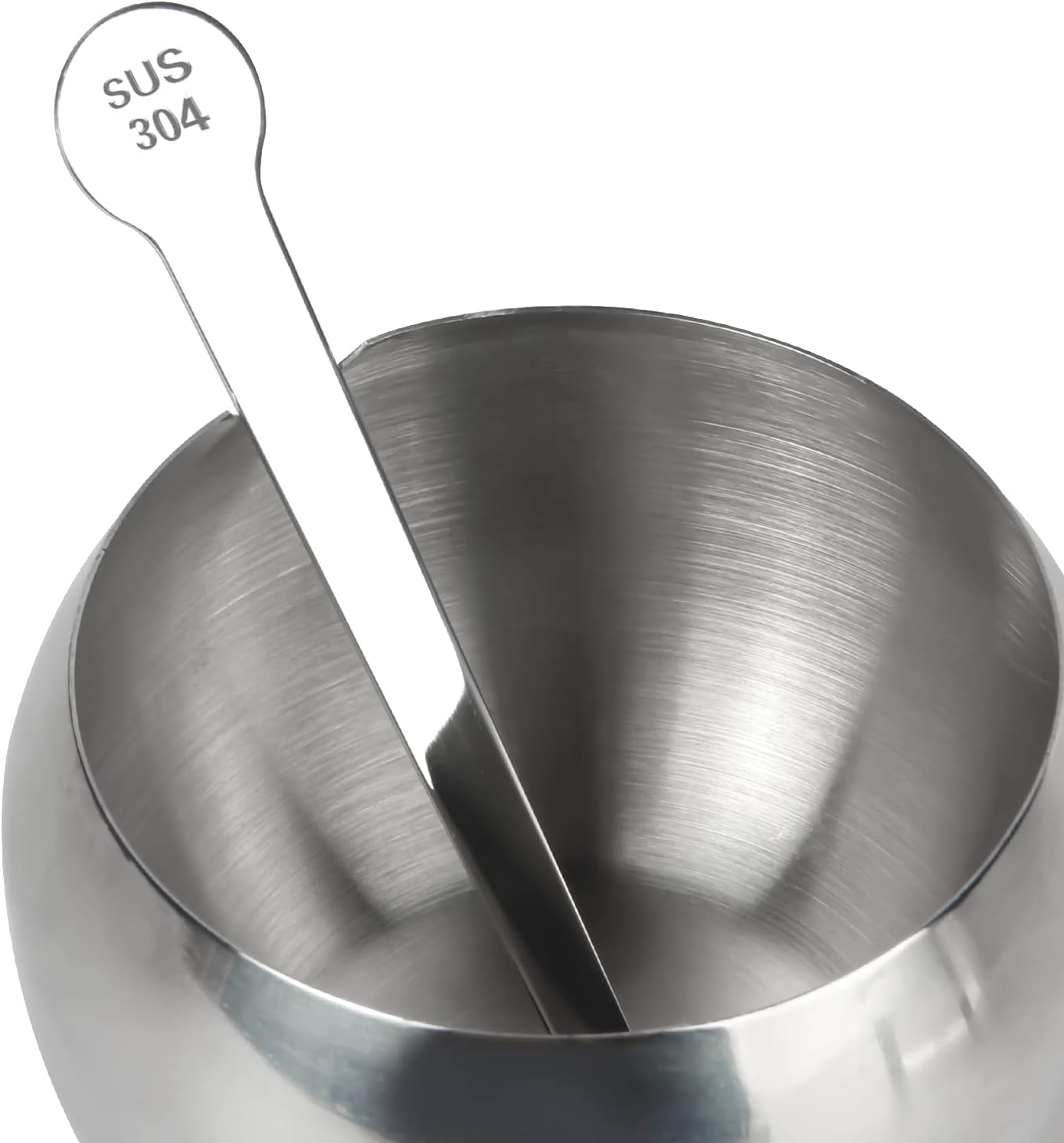 asika Stainless Steel Sugar Bowl with Clear Lid and Spoon, Drum Shape Small Condiment Container for Home, 8.1 Ounces