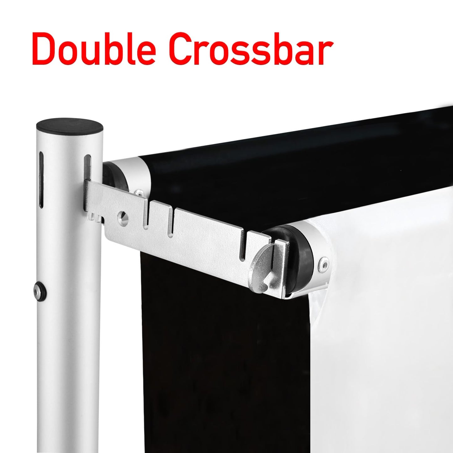 Hecis Double Backdrop Stand Heavy Duty,10x10ft Double Crossbar Pipe and Drape Stand, Adjustable Aluminium Flower Wall Backdrop, Back Drop Stand for Party Event, Trade Shows & Wedding Decor