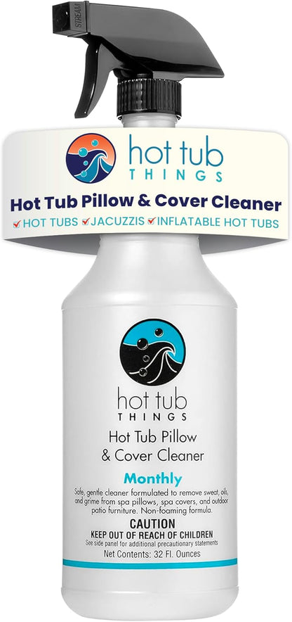 Hot Tub Things Hot Tub Pillow & Cover Cleaner - All-Purpose Cleaner, Alcohol-Free, Foam-Free formula, Removes Lifts