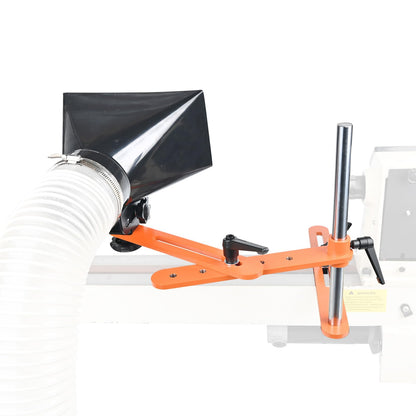 ZICT Dust Hood Stand with Folding Extension Arm, Wood Lathe Dust Hood Collection fittings, Dust Collector Accessories