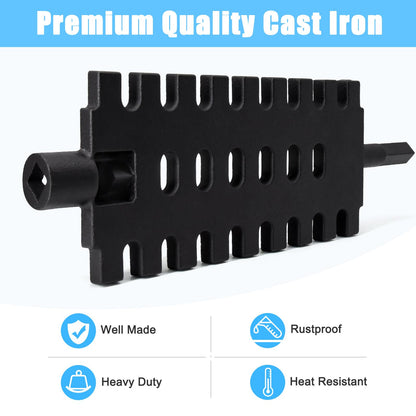Adviace 40257 Shaker Grate Replacement for US Stove Hot Blast 1500, 1557M, Ashley 22AF and Vogelzang Norseman 1500, 2500 Wood Coal Furnaces. (2 Pack)