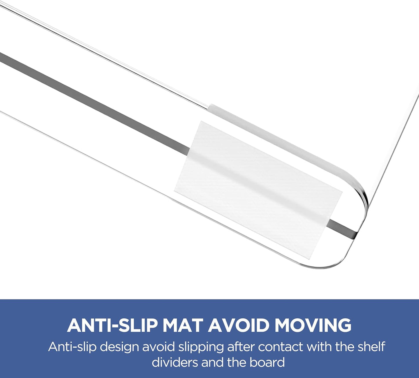 Clear Shelf Dividers 12 Inches [Extra Tall Version] - 4 Pack Acrylic Vertical Organizer for Bedroom, Kitchen, Office
